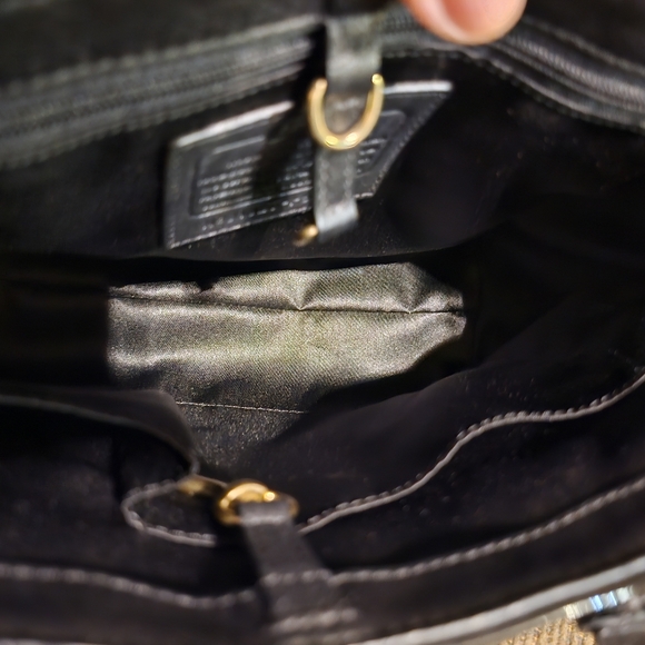 Coach Peyton Satchel/Small Tote Embossed Patent Black leather F50540 EUC - Picture 8 of 16